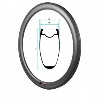 Carbon velg 50mm TLR R50-TLR-U-25/26